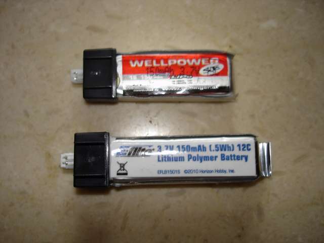 Baterías LiPo 1S 150mAh con conector incorporado